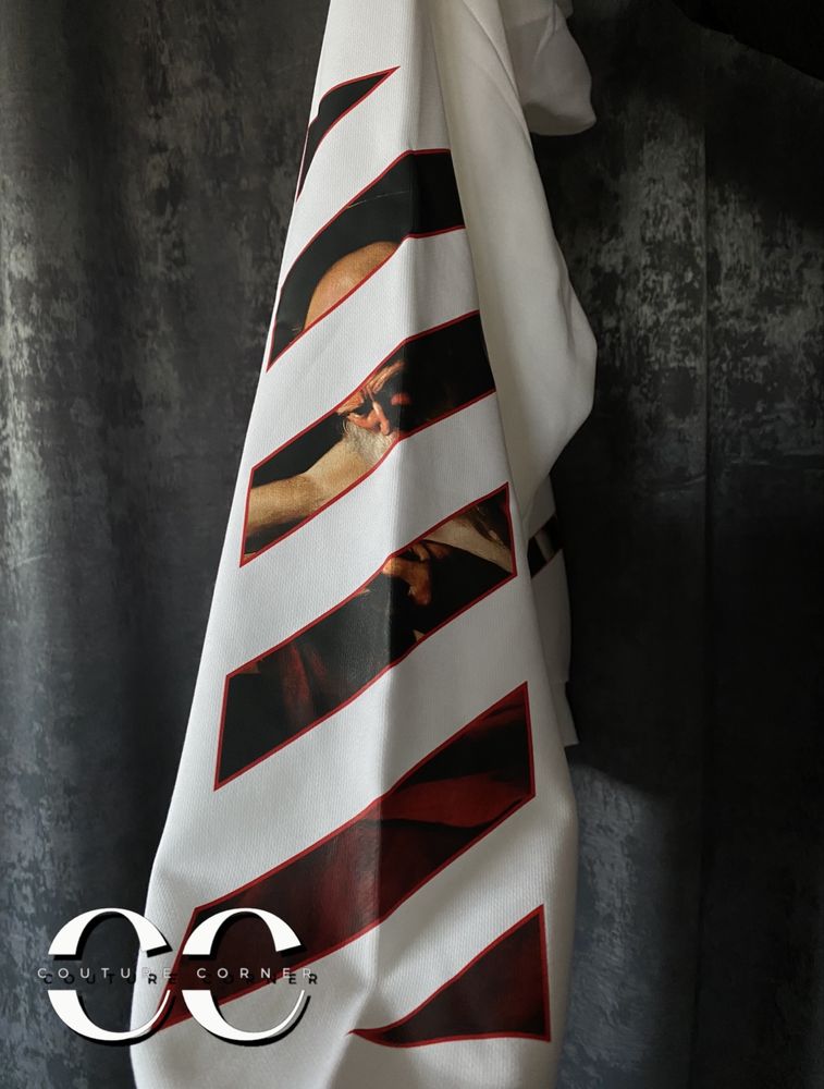 Hanorac OFF-White • Calitate Top • Caravaggio Arrows S/S • Cod QR