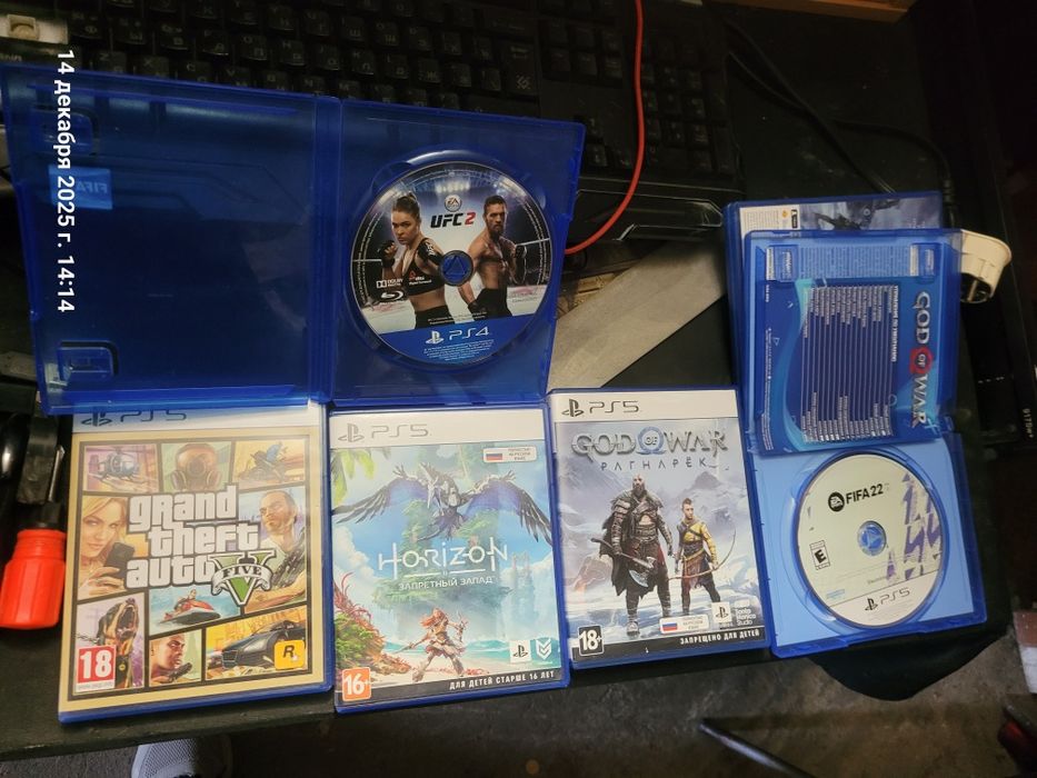 Продам диски ps5 

Horizon forbidden west ps5 15k 
UFC 2