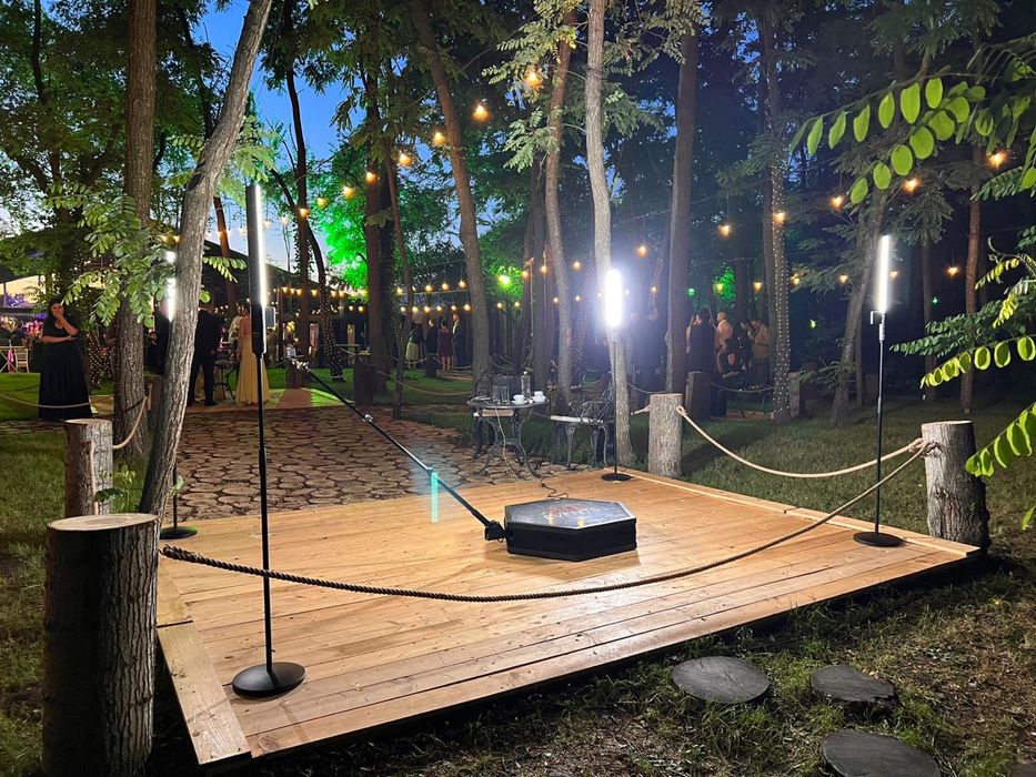 Platforma 360° Video Booth + Soft hexagonala - 6 persoane PhotoBooth