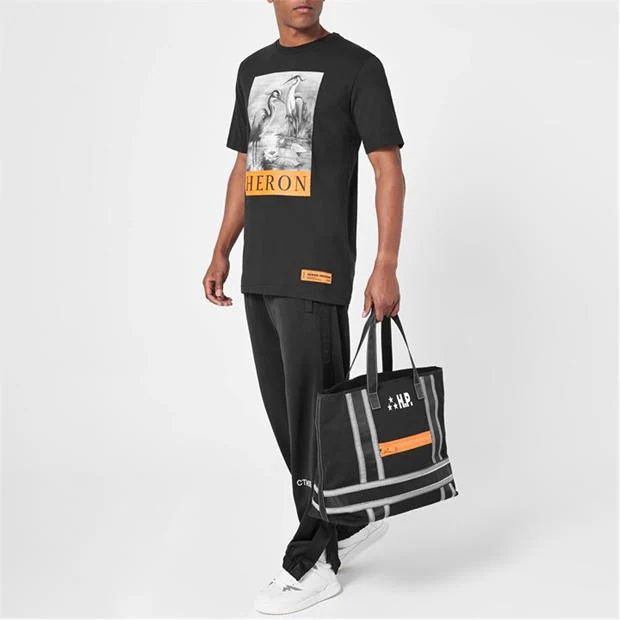 Мъжки спортен панталон HERON PRESTON Tape Tack Joggers Black