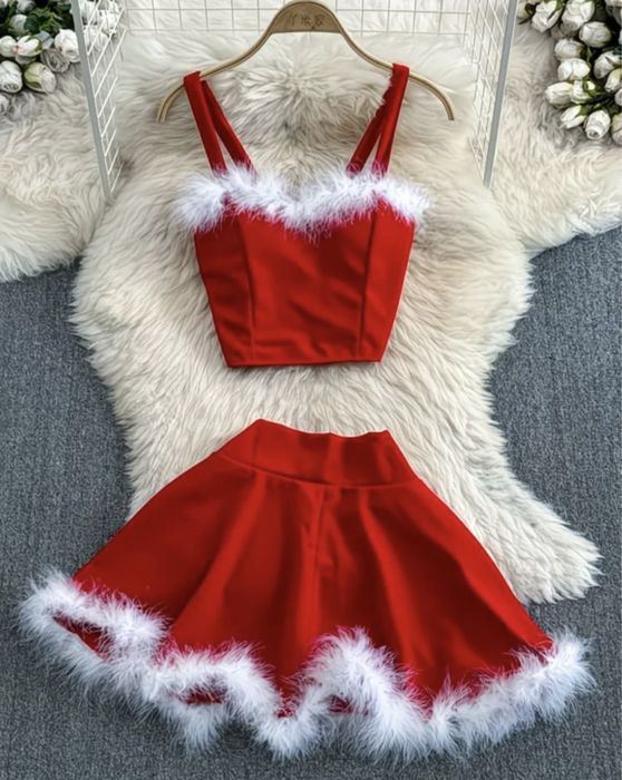 Тематический костюм санты женский