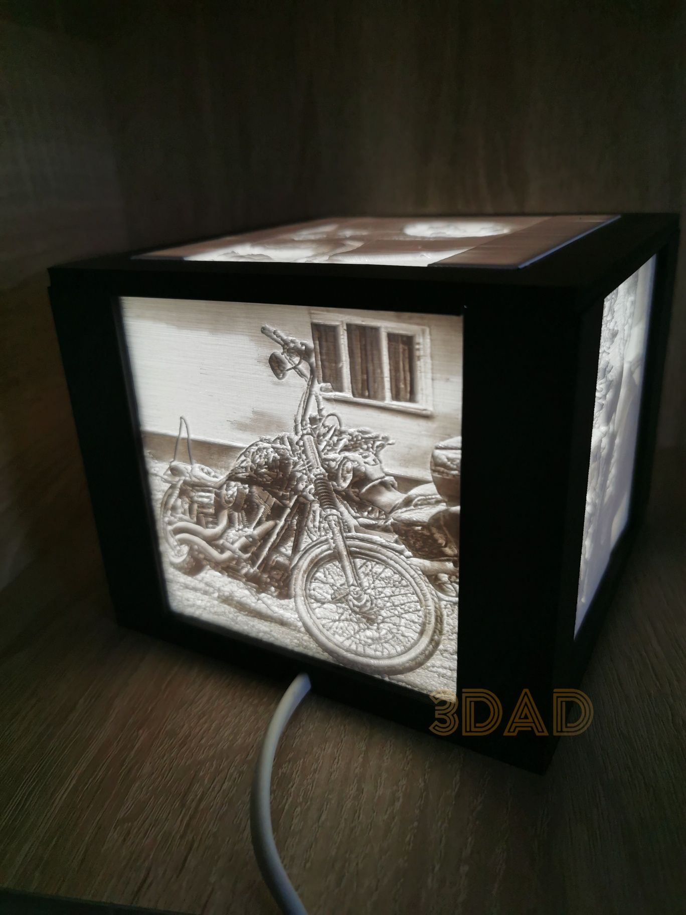 Lampă LED 3D personalizată cu poze