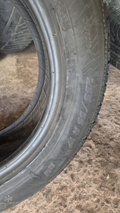 235 55 17 4бр зимни гуми дот 15 6мм граифер без лепенки