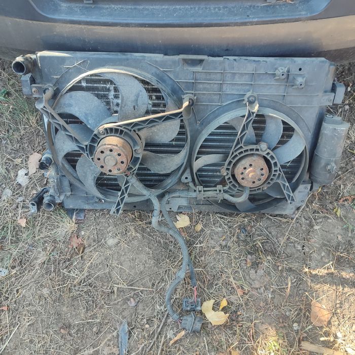 Radiator ac ,și apă cu ventilatoare,ptr Renault Megane 2