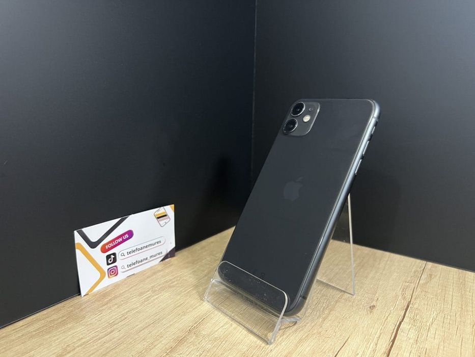 iPhone 11 128Gb Black Produs Second-Hand Satisfăcător 3 ani garanție,