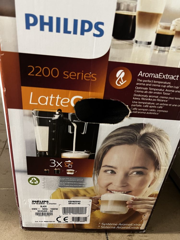 Espressor philips ep2231/40 latte go nou