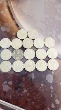 Български монети от от 1962-1990г/ монетите са от 1,2,5,10,20,50,и 1 л