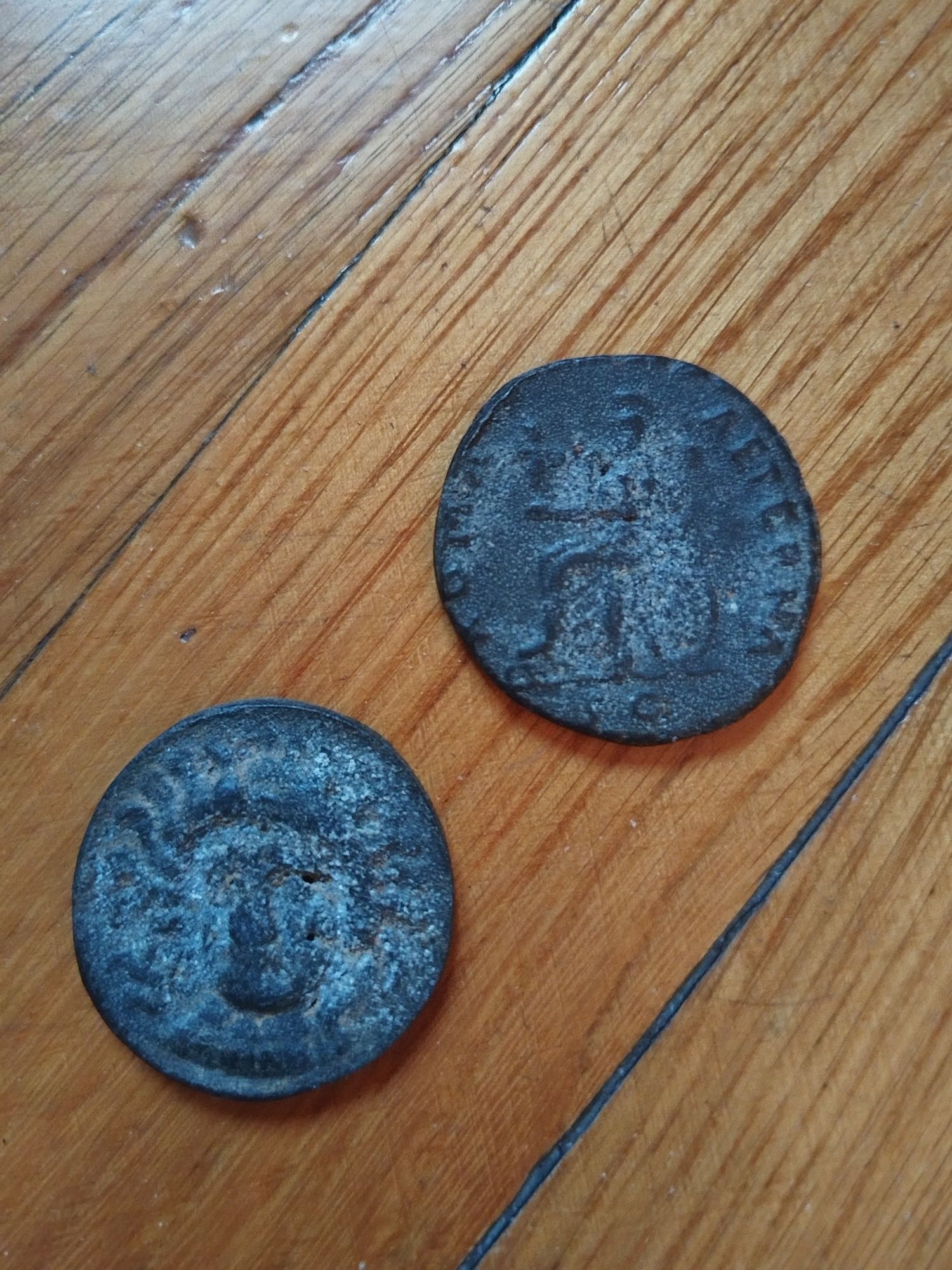 Doua monede antice Palmyra si una Vlad Tepes world gold coin