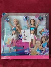 Set Barbie Pom Pom Divas 2006, nou, cu dispozitiv pt sarituri flip