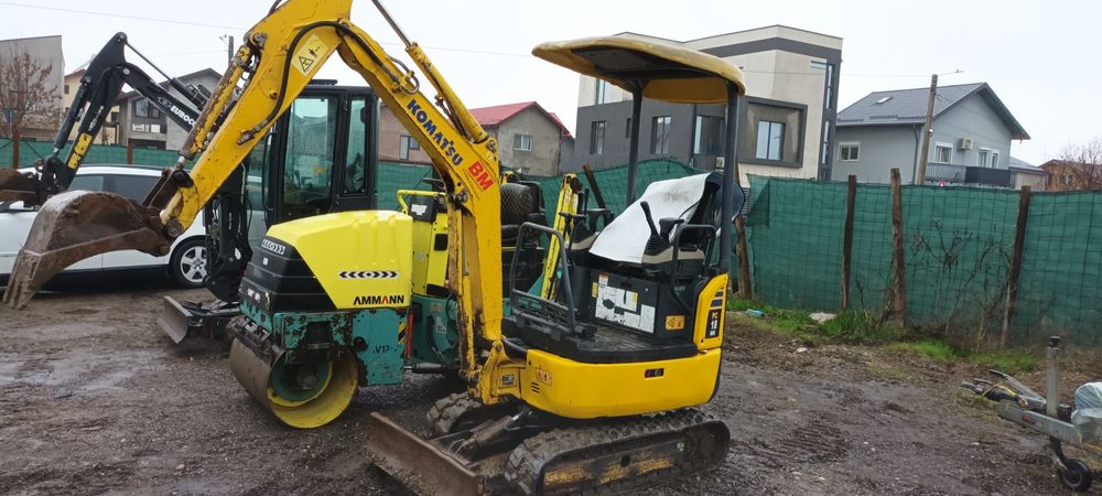 Miniexcavator komatsu braț lung 3cupe