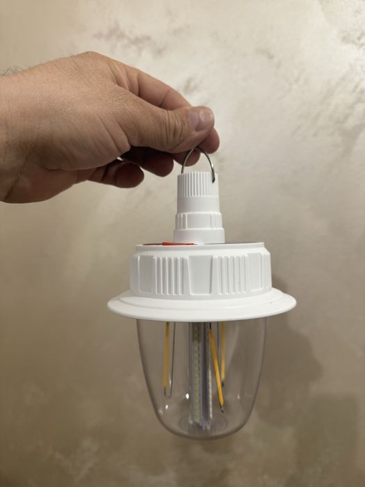 Lampa solara Camping cu acumulator, 3x LED, 57x SMD, 6 led x RGB