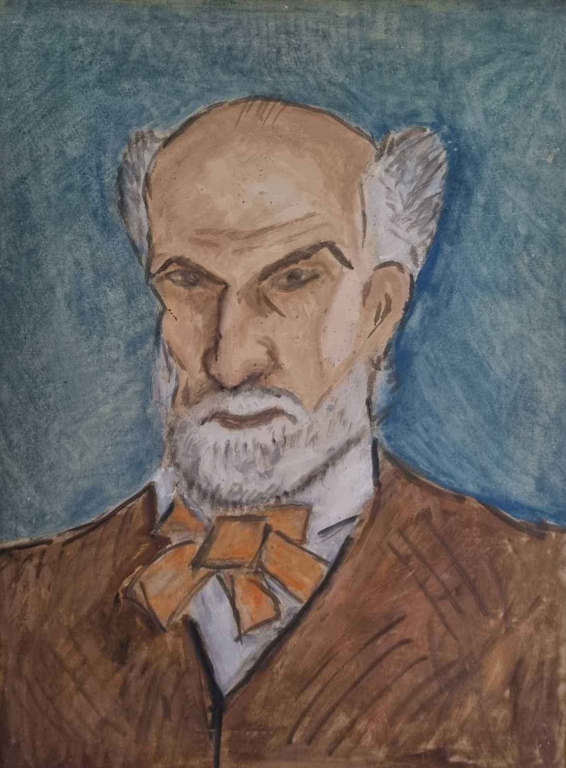 Tablou Pictura Theodor Pallady - Autoportret, creion, tus pe carton