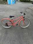 Bicicleta polivalenta Riverside 500 24” roz prntru copii 135-150 cm