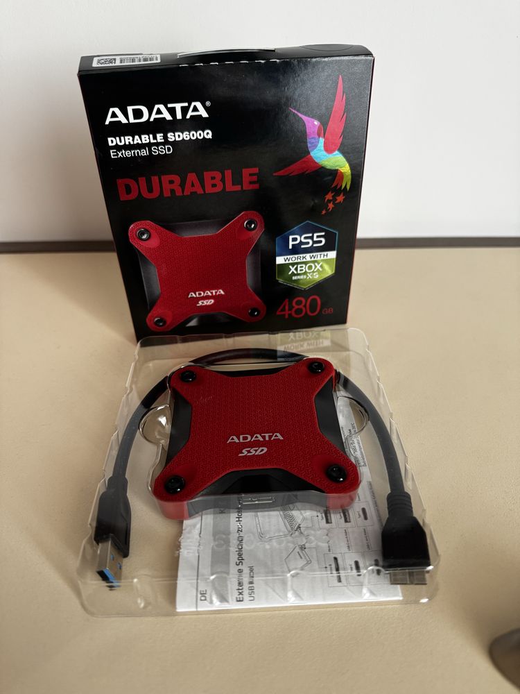 Външен хард диск SSD AData 480gb
