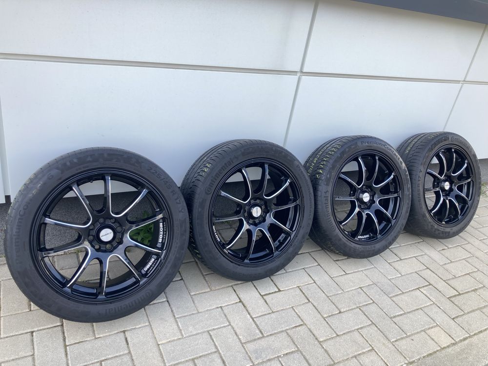 Джанти 17 цола 4*100/4*114.3 с летни гуми 225/45/R17
