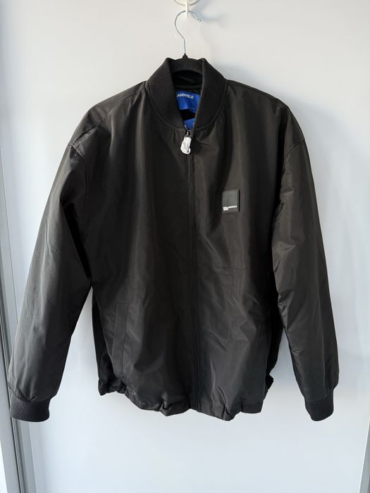 Jachetă Bomber Klj neagră pentru bărbați Karl Lagerfeld Jeans