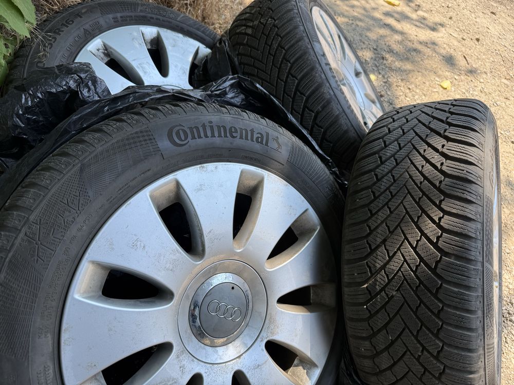 Оригинални джанти ауди 16" 5х112 + зимни гуми