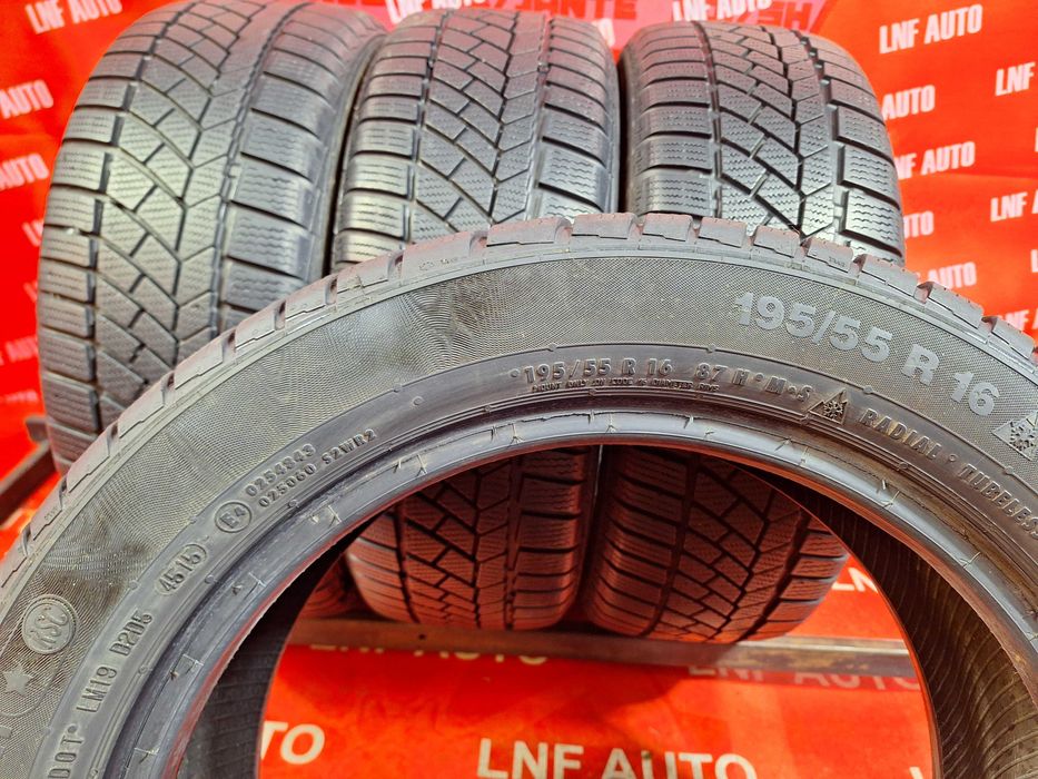 Anvelope de IARNA - 195/55/16 - Continental - 7.5 MM - DOT 2015 RFT