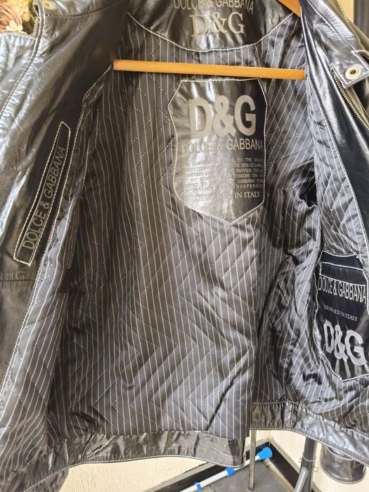 Geacă din piele Dolce&Gabbana Ediție Limitată