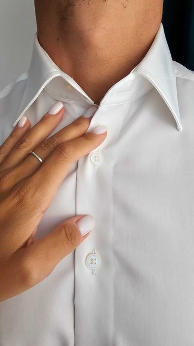 Camasa alba bumbac - non iron - potrivita si pt. birou