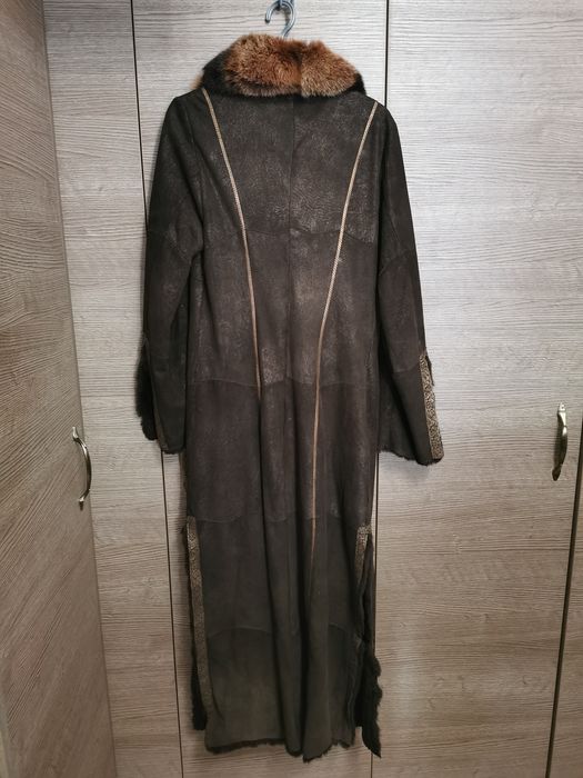 Естествена кожа палто