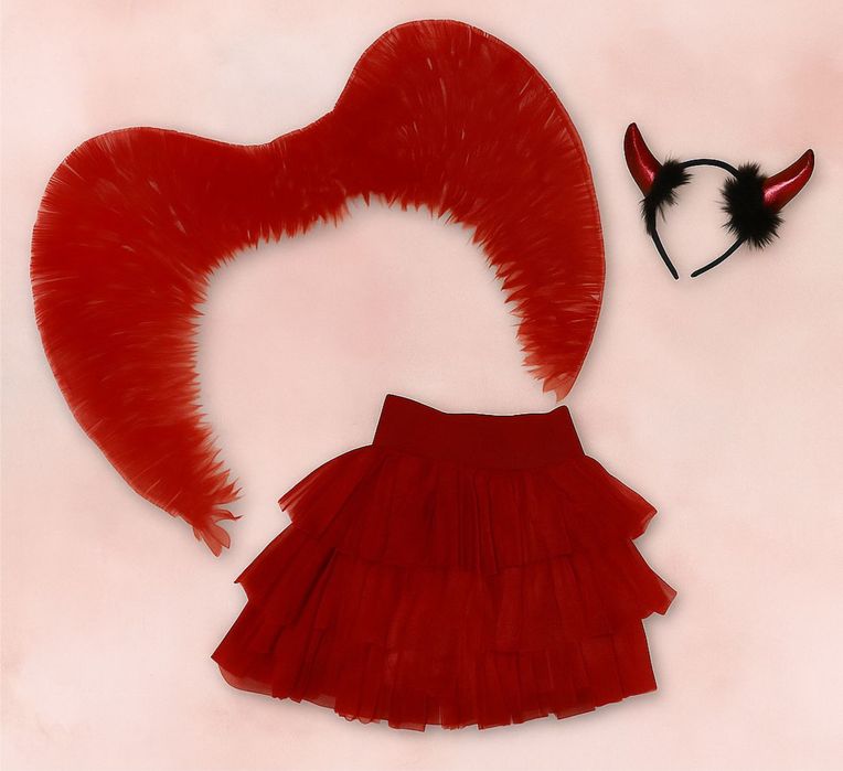 Костюм на Хэллоуин, крылья красные