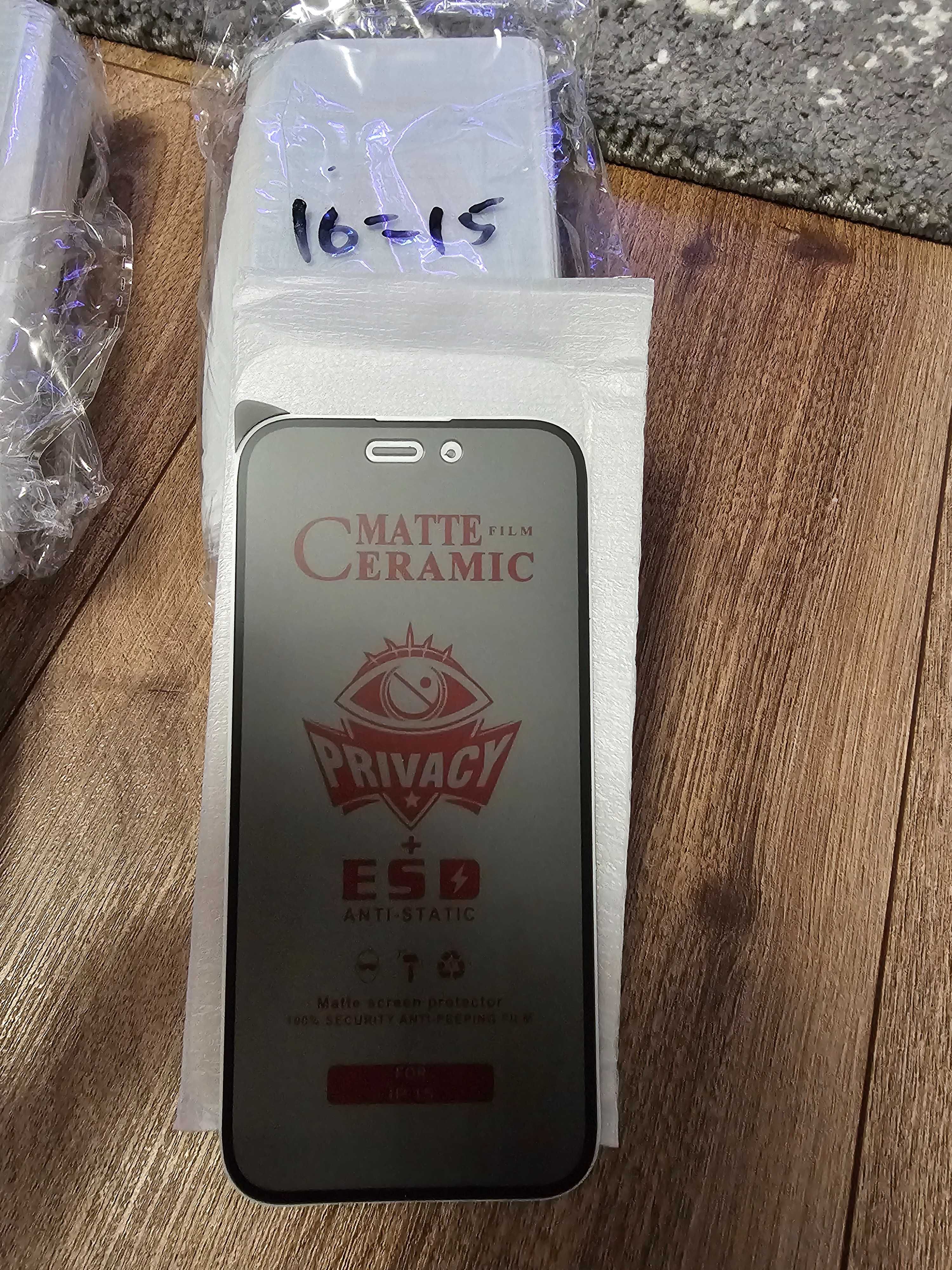 Folie Iphone 16/16 Pro/16 Pro Max/16 Plus Privacy Mata Ceramica