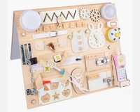 Placa senzoriala Montessori Busy Board cu activitati, Tabla Magnetica