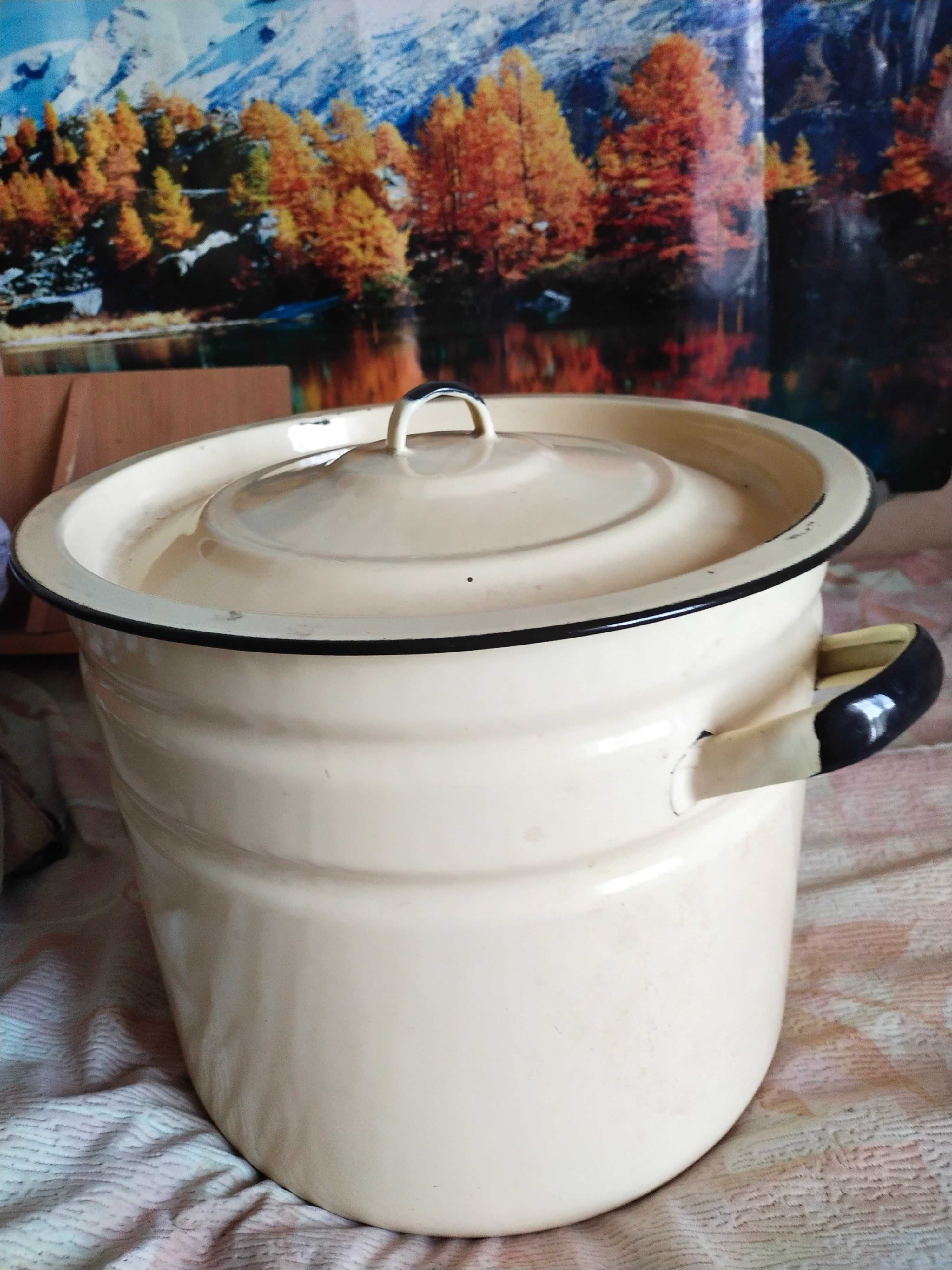 кастрюля эмалированная
