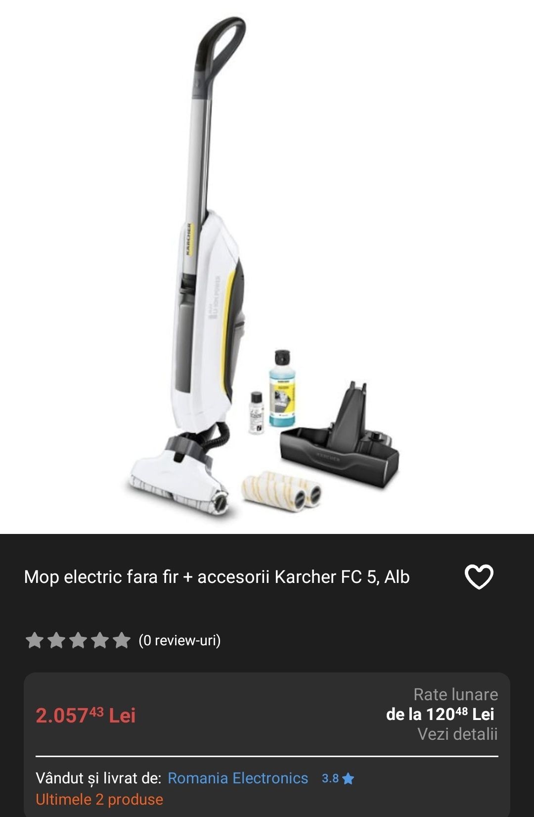 Aspirator mop Karcher FC 5