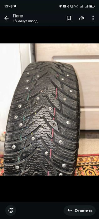 Шины шипованный бу.