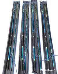 Set 4 Lansete carbon 100 % Barca Dunare SAIMINO 2.7 m