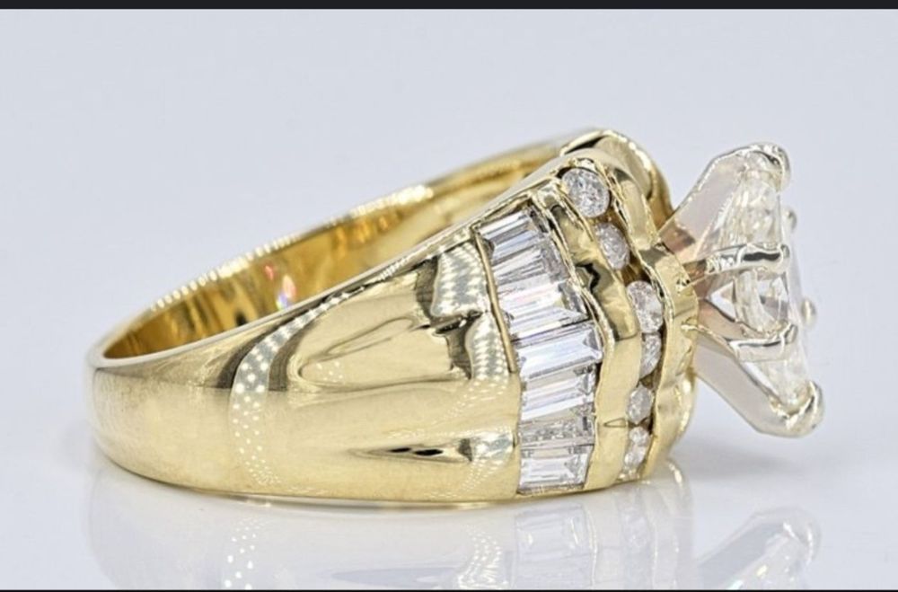 Inel designer cu diamante naturale 1.54Ct total /însoțit de certificat