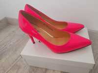 Pantofi noi, fucsia, stiletto