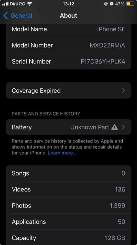 iPhone SE2020 128gb bateria schimbata