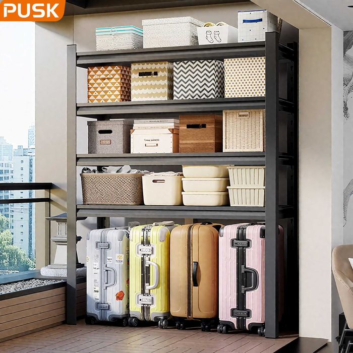 Idish va buyumlar uchun universal stellaj, polkali shkaf