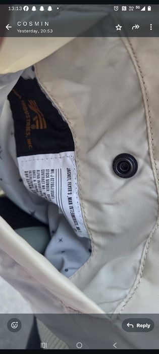 Geacă Alpha Industries ediție limitată