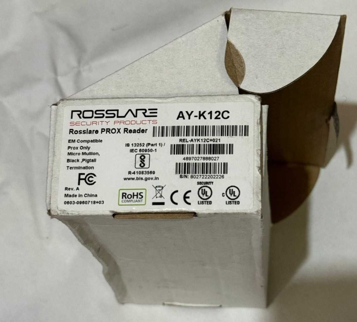 Cititor de proximitate S3-RX, ROSSLARE AY-K12C, YK-08Y-ID(26), SR-1EM