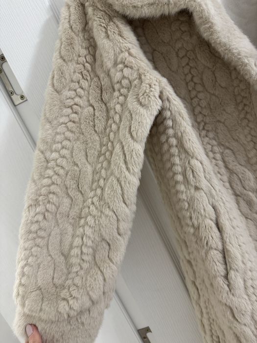 Дамско палто еко косъм