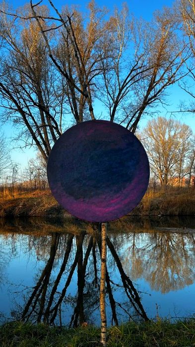 Картина на круглом холсте