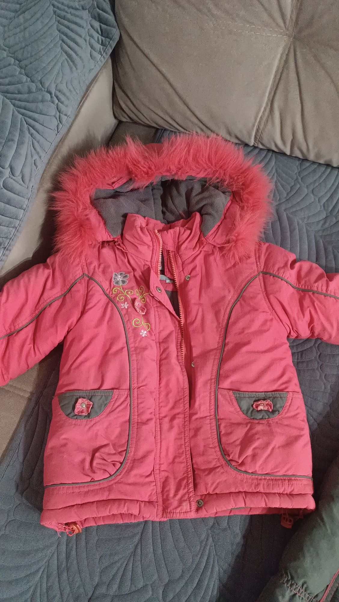 Зимний комбинезон с курткой для девочки