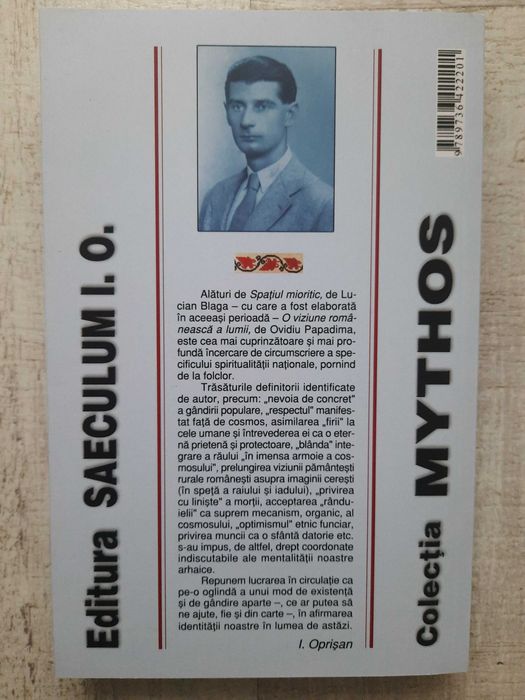 Ovidiu Papadima - O viziune românească asupra lumii