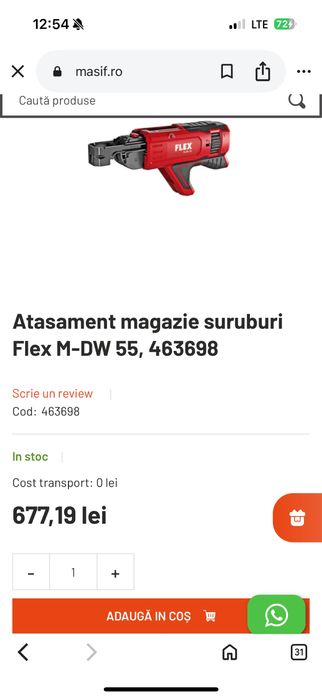Flex  M DW 55 magazie suruburi , Noua