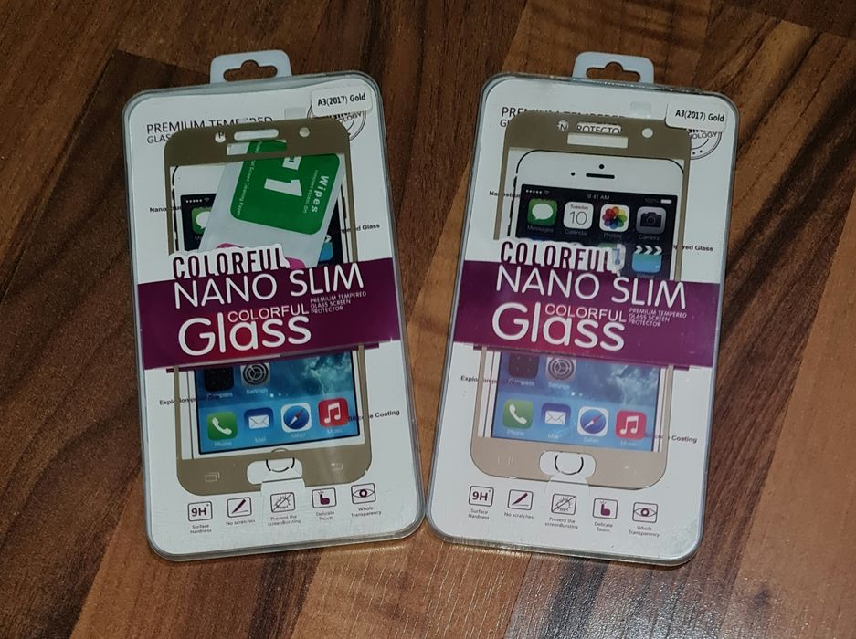 Folie sticla full cover originala SuperGlass Samsung Galaxy A3 2017