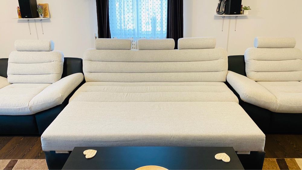 Vând set canapea + 2 fotolii – stare excelentă!