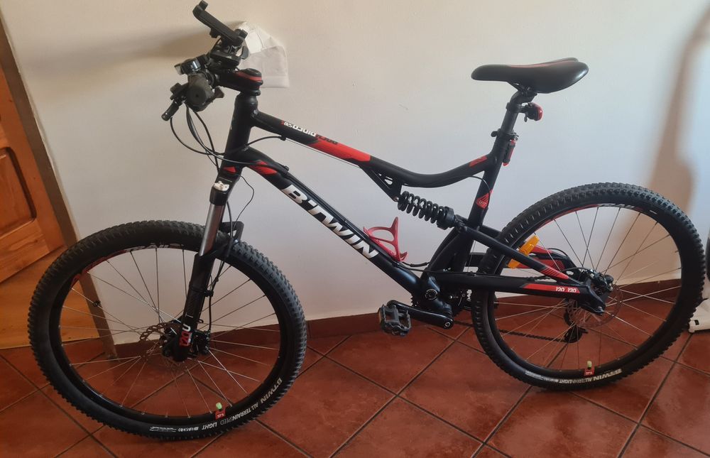 Bicicletă MTB B’Twin Rockrider 520 S – full suspension, 27.5”