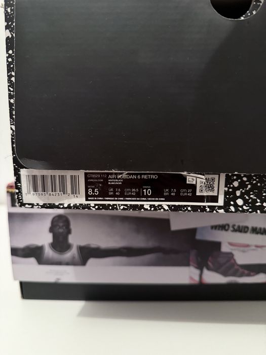 Nike air jordan retro 6 reverse oreo