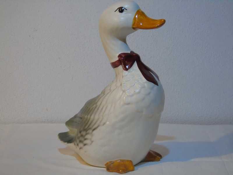 Bibelou vechi românesc rață ceramică