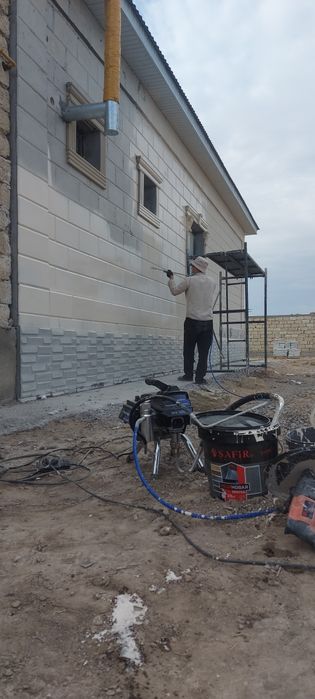 Безвоздушный распылитель  маляр эмульция краскопульт