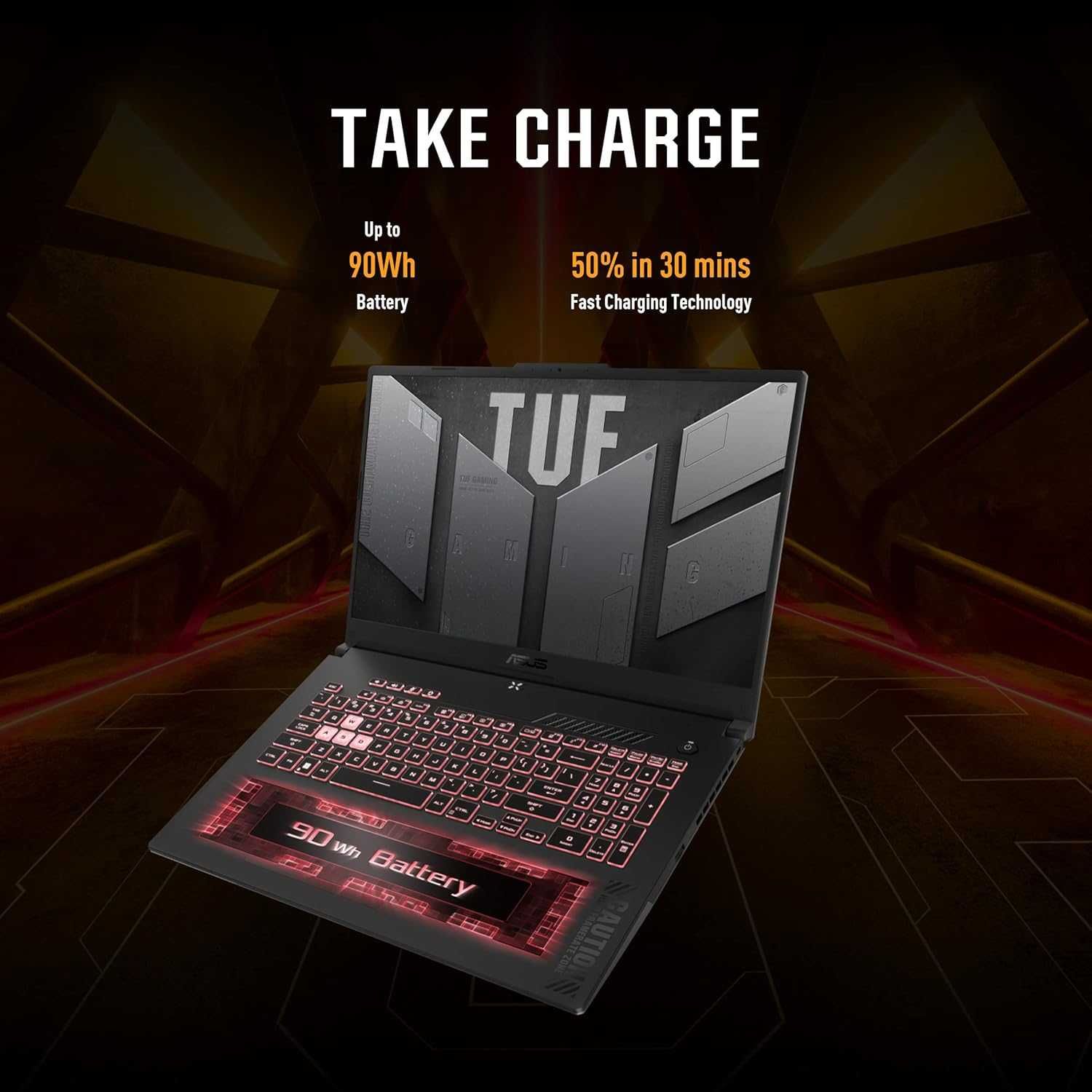 ASUS TUF A17 17.3` FHD 144Hz R7-7435HS DDR5 16GB SSD 1TB RTX 4050 6GB